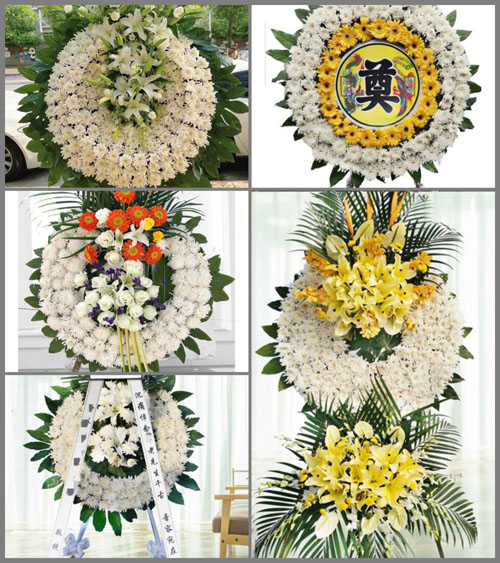 山东临沂沂南县砖埠镇常桑杭村花圈速递